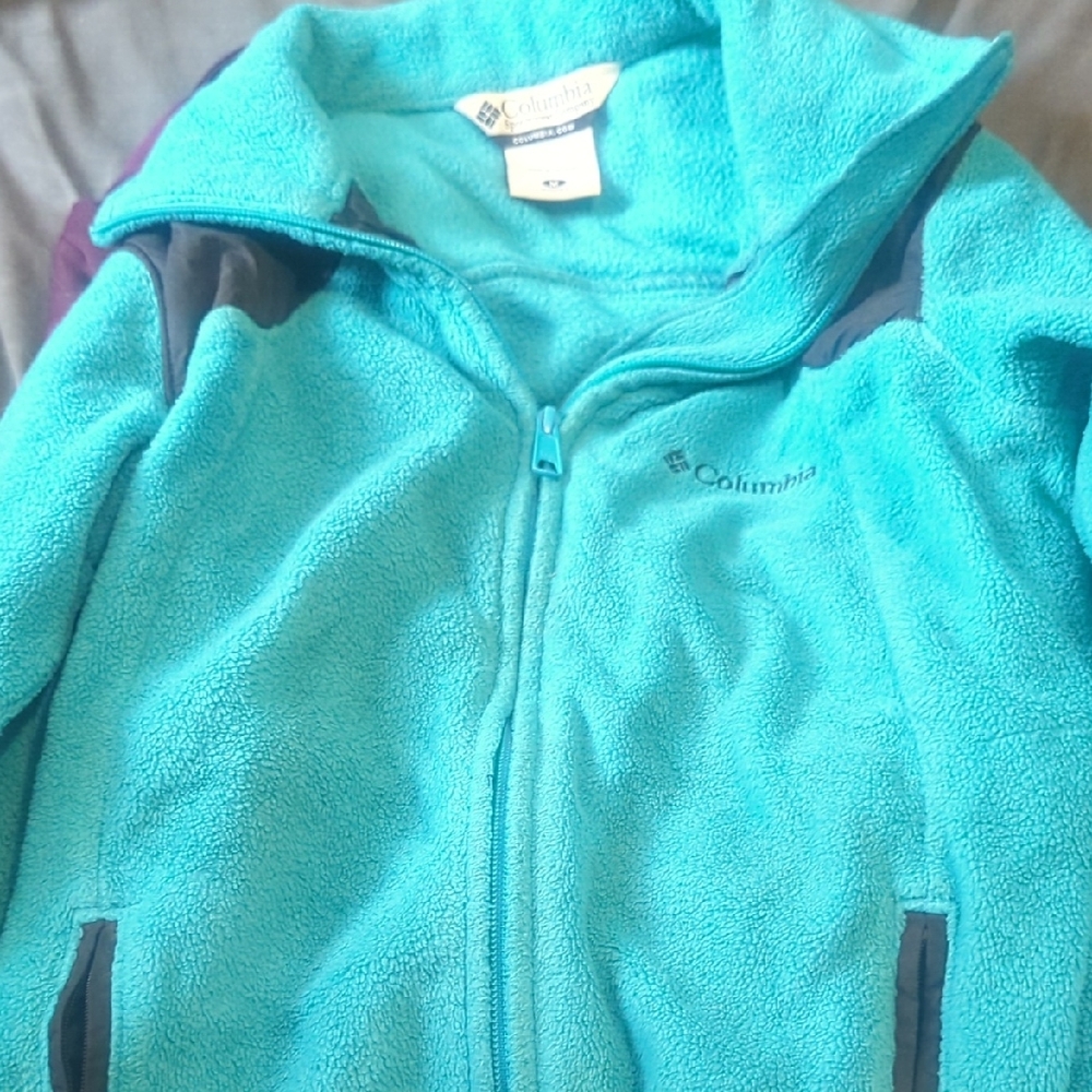 Columbia Turquoise Fleece Jacket